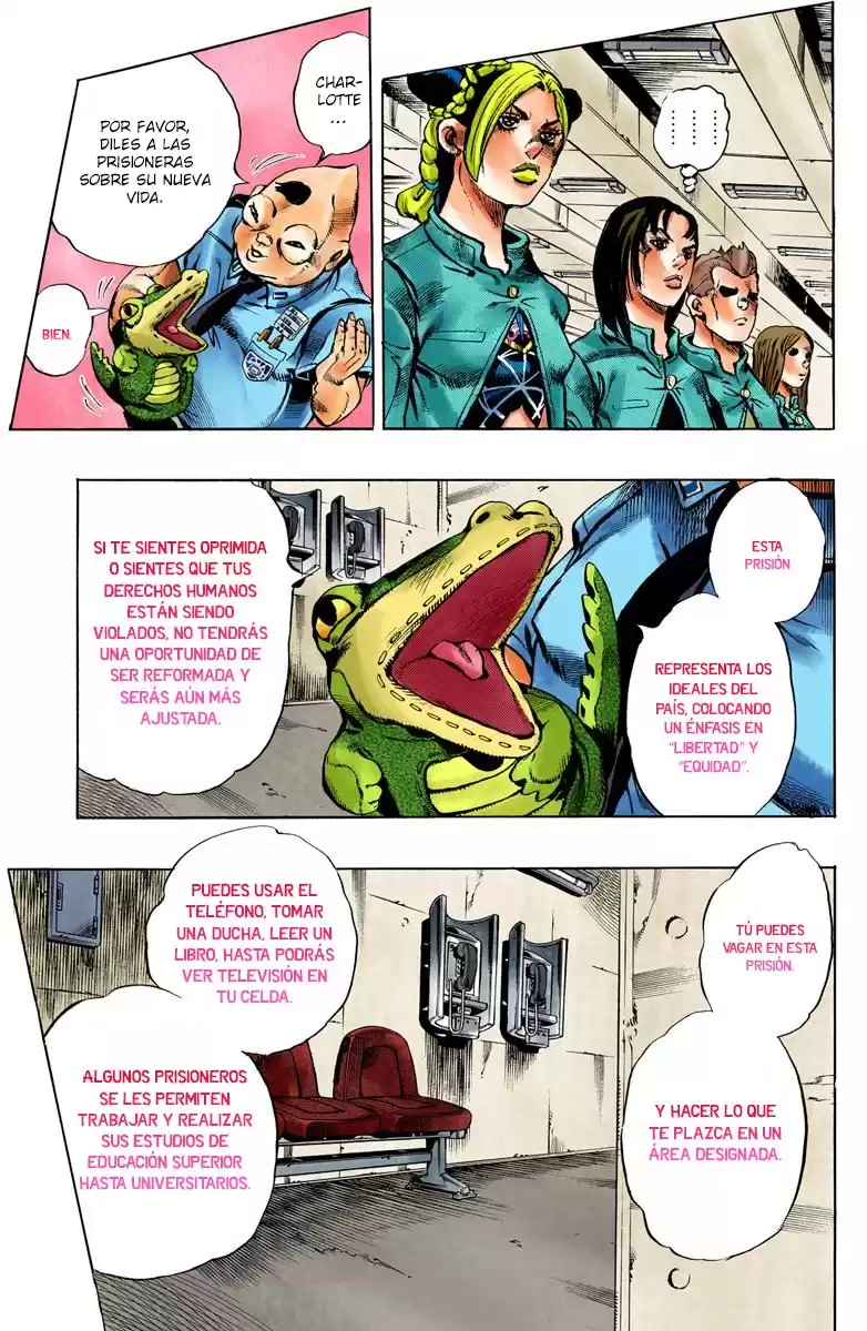 JoJo's Bizarre Adventure Parte 6: Stone Ocean Full Color Capitulo 4: Prisionera FE40536 parte 1 página 5