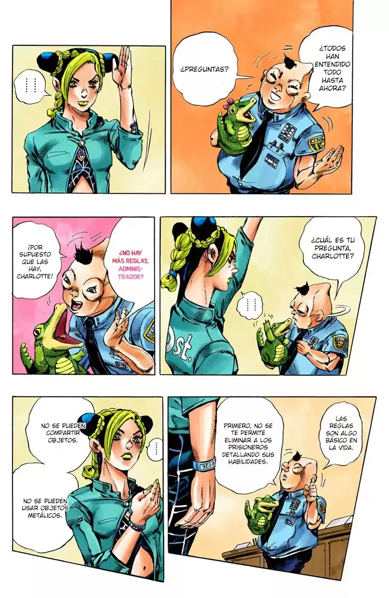 JoJo's Bizarre Adventure Parte 6: Stone Ocean Full Color Capitulo 4: Prisionera FE40536 parte 1 página 6