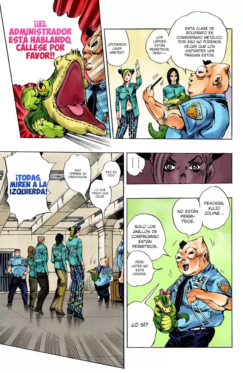 JoJo's Bizarre Adventure Parte 6: Stone Ocean Full Color Capitulo 4: Prisionera FE40536 parte 1 página 7