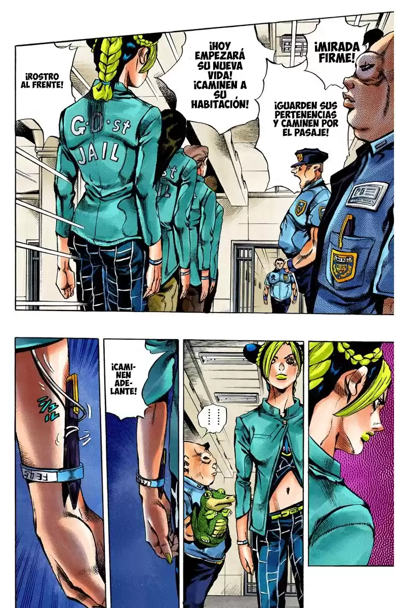 JoJo's Bizarre Adventure Parte 6: Stone Ocean Full Color Capitulo 4: Prisionera FE40536 parte 1 página 8