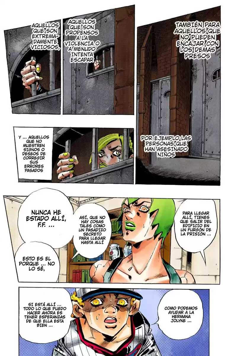 JoJo's Bizarre Adventure Parte 6: Stone Ocean Full Color Capitulo 59: Su Nombre Es Anasui página 3