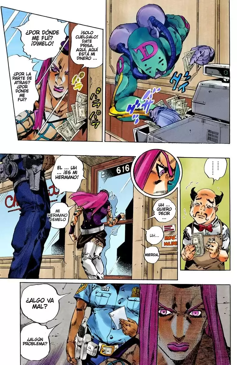 JoJo's Bizarre Adventure Parte 6: Stone Ocean Full Color Capitulo 107: Bohemian Rhapsody parte 4 página 6