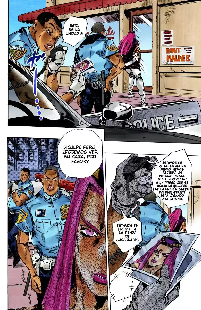 JoJo's Bizarre Adventure Parte 6: Stone Ocean Full Color Capitulo 107: Bohemian Rhapsody parte 4 página 7