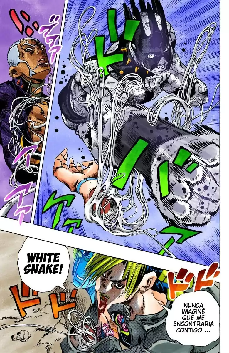 JoJo's Bizarre Adventure Parte 6: Stone Ocean Full Color Capitulo 93: Whitesnake - El Perseguidor parte 5 página 6