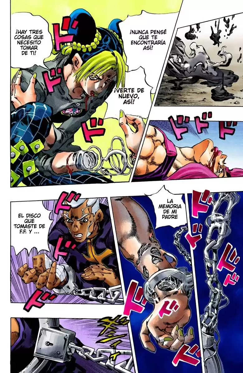 JoJo's Bizarre Adventure Parte 6: Stone Ocean Full Color Capitulo 93: Whitesnake - El Perseguidor parte 5 página 7