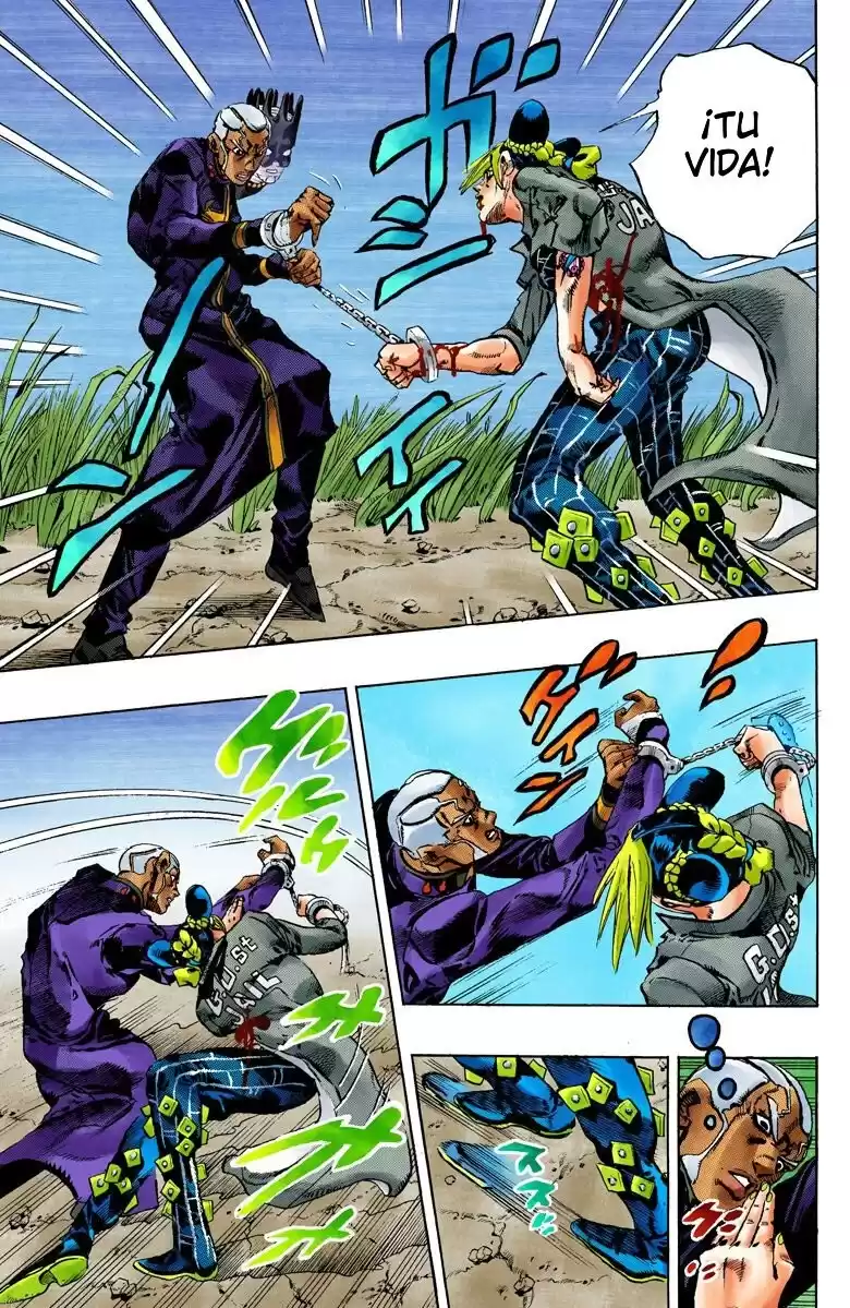 JoJo's Bizarre Adventure Parte 6: Stone Ocean Full Color Capitulo 93: Whitesnake - El Perseguidor parte 5 página 8