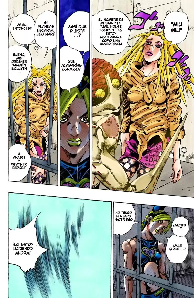 JoJo's Bizarre Adventure Parte 6: Stone Ocean Full Color Capitulo 97: ¡Jail House Lock! parte 2 página 3