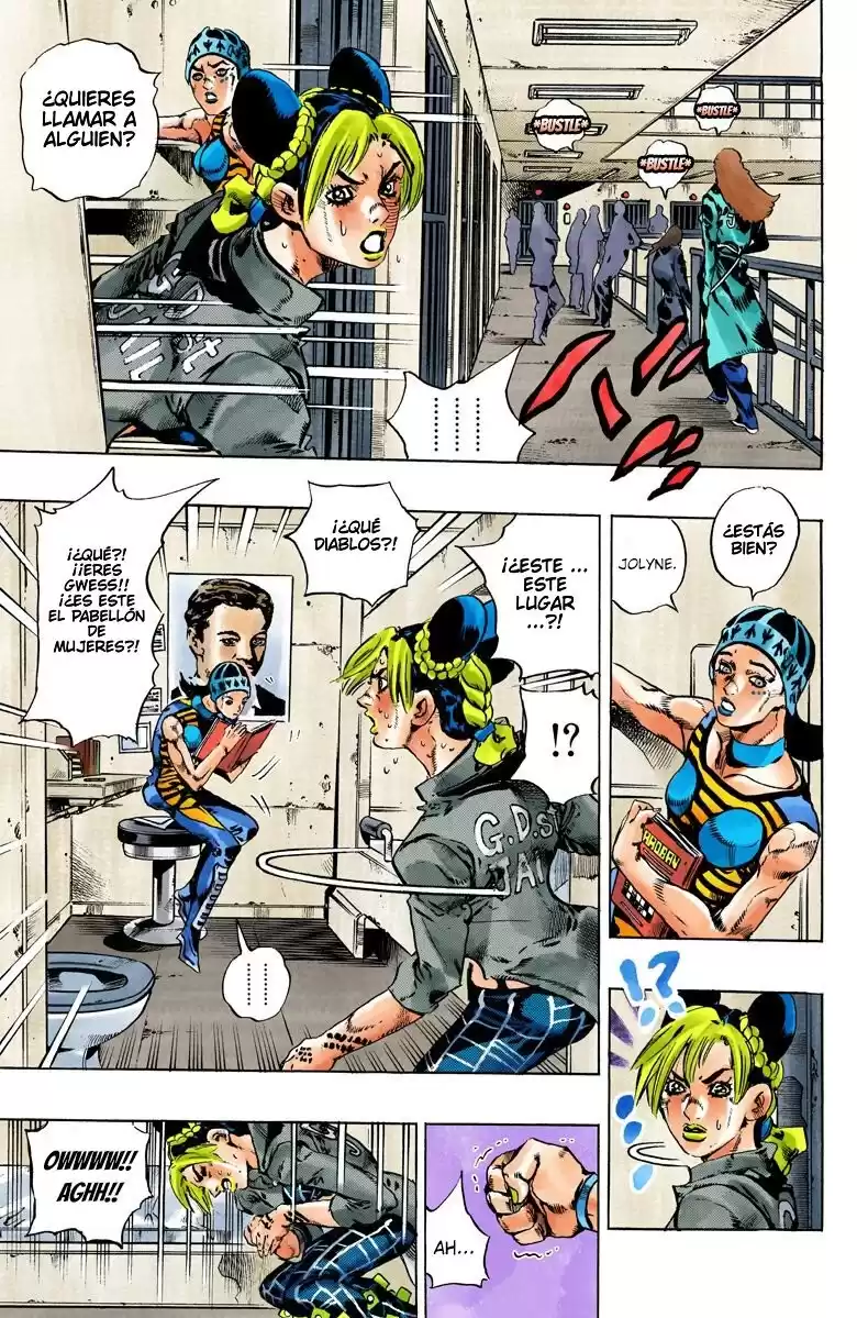 JoJo's Bizarre Adventure Parte 6: Stone Ocean Full Color Capitulo 97: ¡Jail House Lock! parte 2 página 7