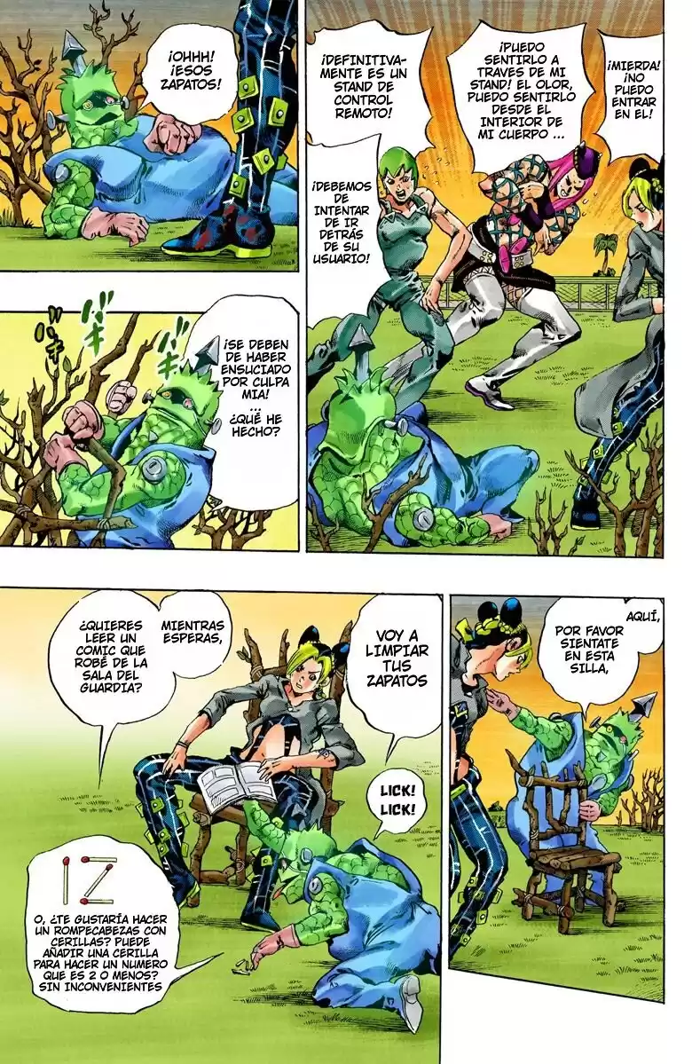 JoJo's Bizarre Adventure Parte 6: Stone Ocean Full Color Capitulo 79: ¡Aquí Viene Yo-Yo Ma! parte 2 página 12