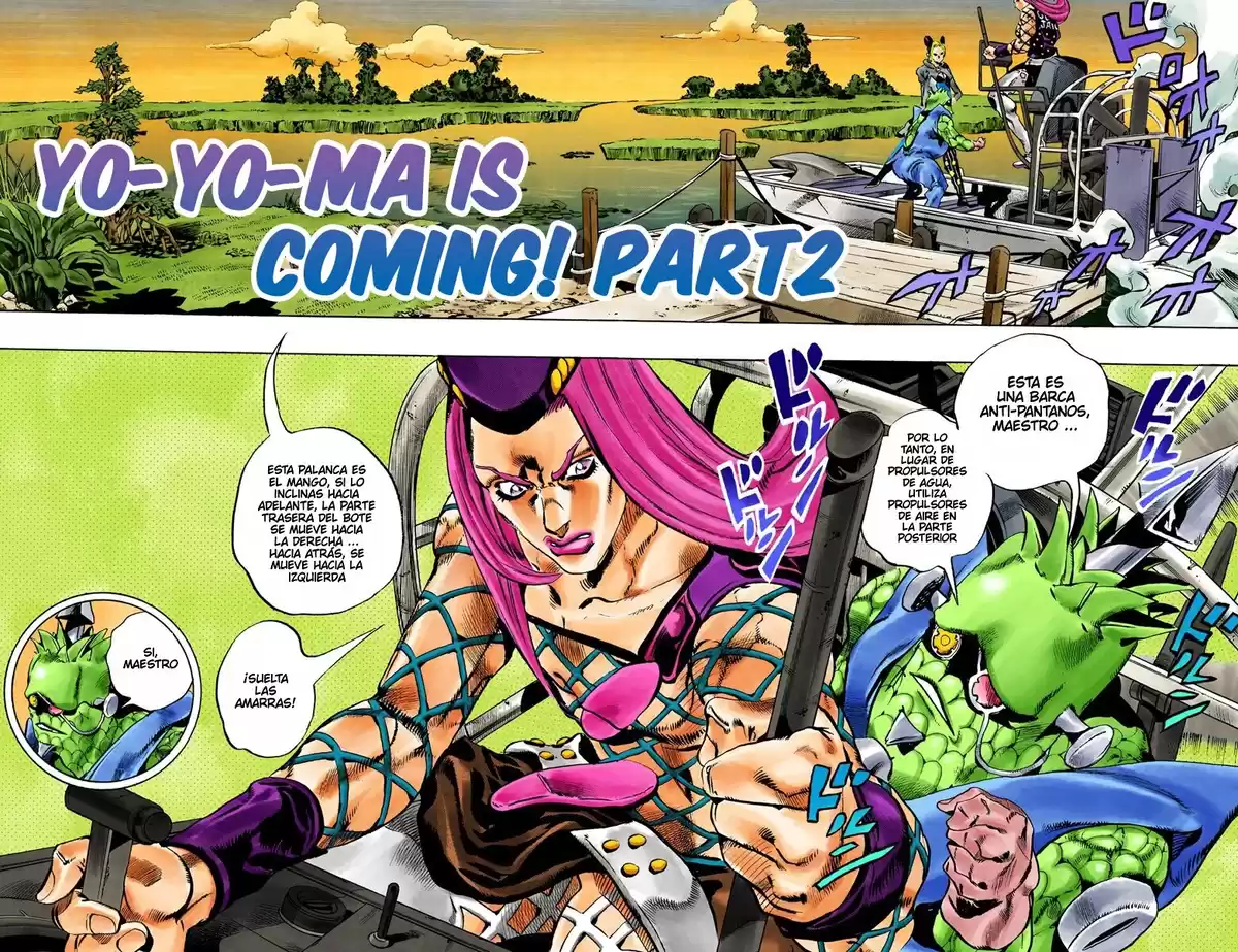 JoJo's Bizarre Adventure Parte 6: Stone Ocean Full Color Capitulo 79: ¡Aquí Viene Yo-Yo Ma! parte 2 página 2