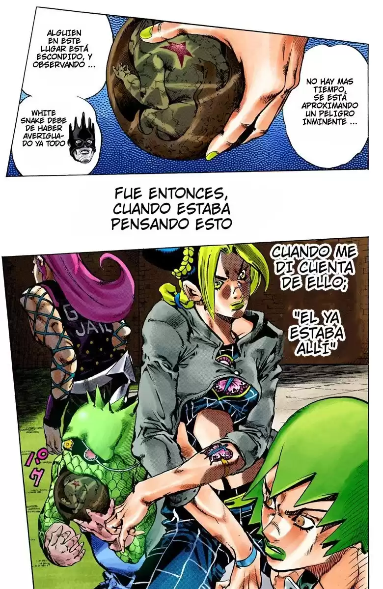 JoJo's Bizarre Adventure Parte 6: Stone Ocean Full Color Capitulo 79: ¡Aquí Viene Yo-Yo Ma! parte 2 página 6