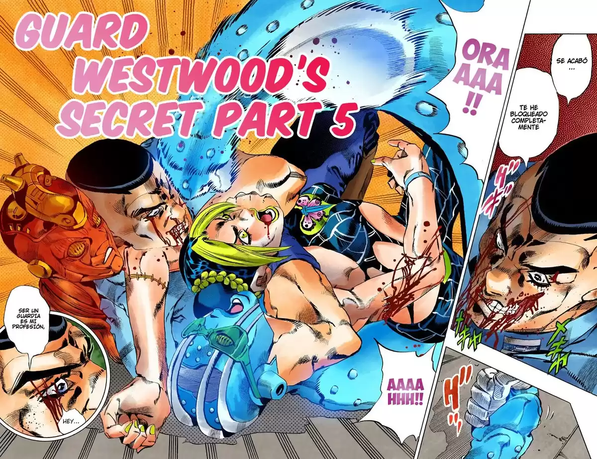 JoJo's Bizarre Adventure Parte 6: Stone Ocean Full Color Capitulo 64: El Secreto del Guardia Westwood parte 5 página 4