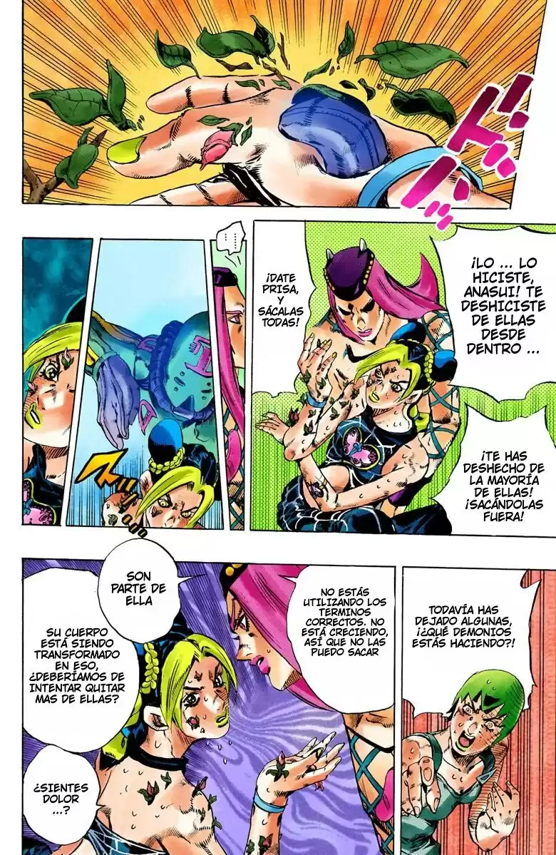 JoJo's Bizarre Adventure Parte 6: Stone Ocean Full Color Capitulo 77: Nacimiento del "Verde" parte 2 página 11