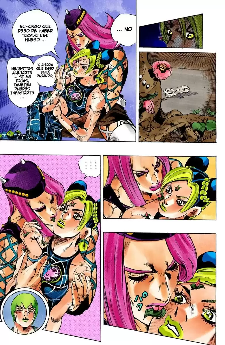 JoJo's Bizarre Adventure Parte 6: Stone Ocean Full Color Capitulo 77: Nacimiento del "Verde" parte 2 página 12