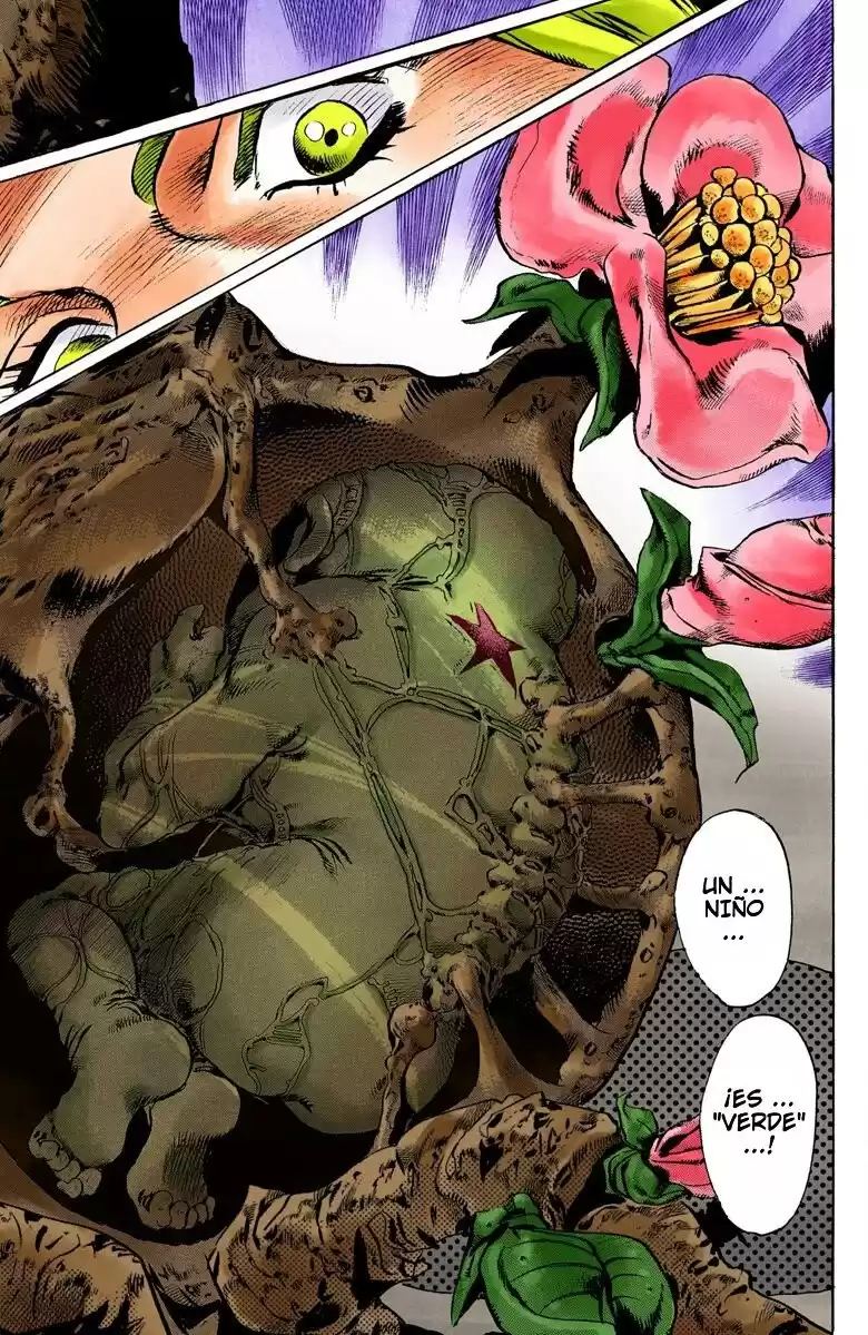 JoJo's Bizarre Adventure Parte 6: Stone Ocean Full Color Capitulo 77: Nacimiento del "Verde" parte 2 página 17