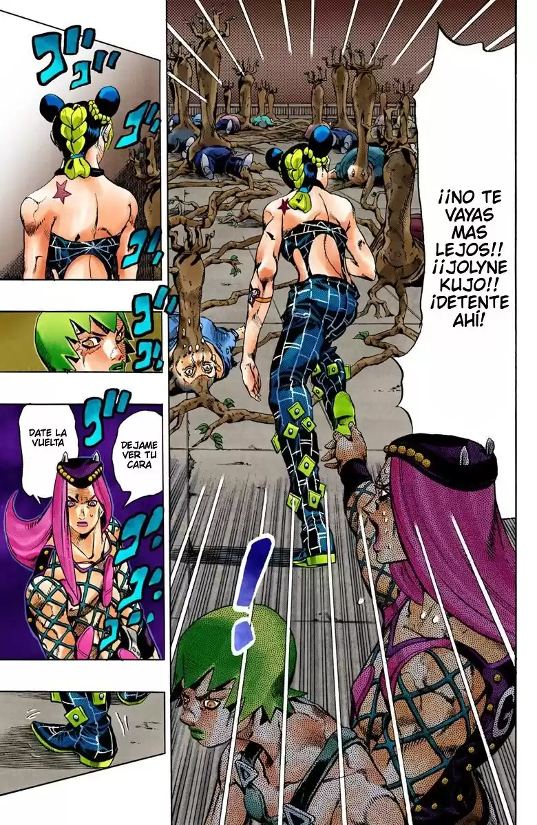 JoJo's Bizarre Adventure Parte 6: Stone Ocean Full Color Capitulo 77: Nacimiento del "Verde" parte 2 página 3