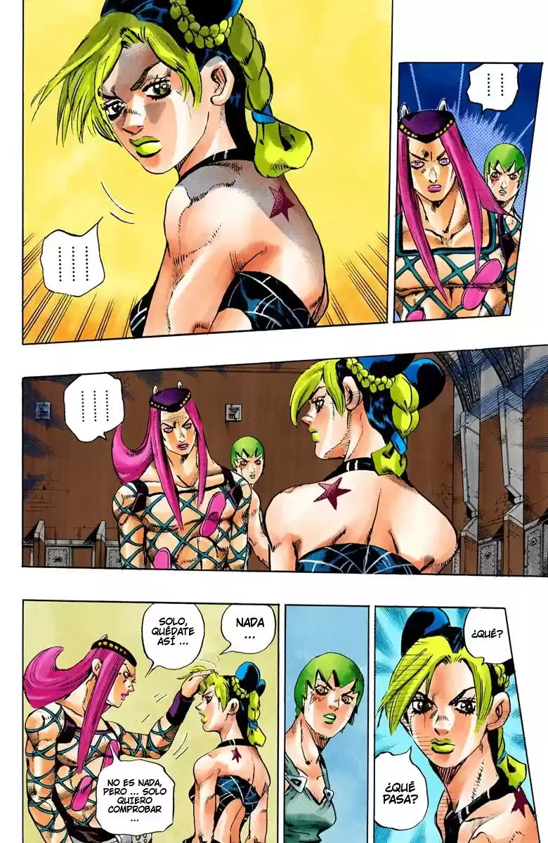 JoJo's Bizarre Adventure Parte 6: Stone Ocean Full Color Capitulo 77: Nacimiento del "Verde" parte 2 página 4