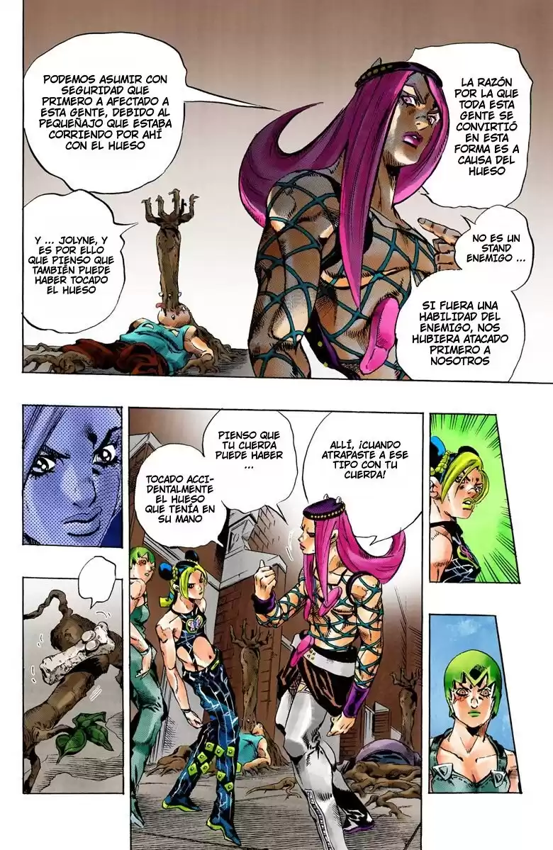 JoJo's Bizarre Adventure Parte 6: Stone Ocean Full Color Capitulo 77: Nacimiento del "Verde" parte 2 página 6