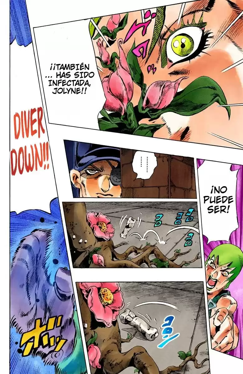 JoJo's Bizarre Adventure Parte 6: Stone Ocean Full Color Capitulo 77: Nacimiento del "Verde" parte 2 página 9