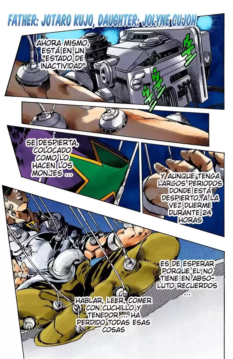 JoJo's Bizarre Adventure Parte 6: Stone Ocean Full Color Capitulo 75: Padre: Jotaro Kujo, Hija: Jolyne Cujoh página 1