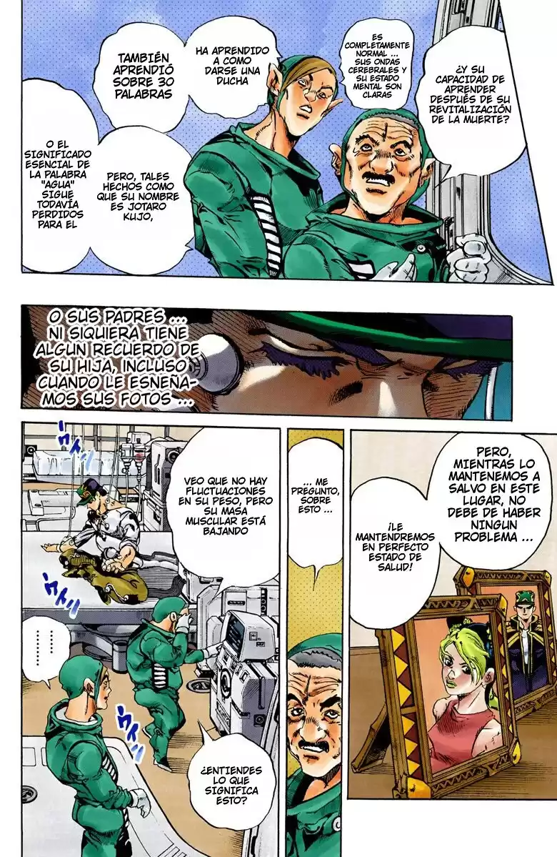 JoJo's Bizarre Adventure Parte 6: Stone Ocean Full Color Capitulo 75: Padre: Jotaro Kujo, Hija: Jolyne Cujoh página 3