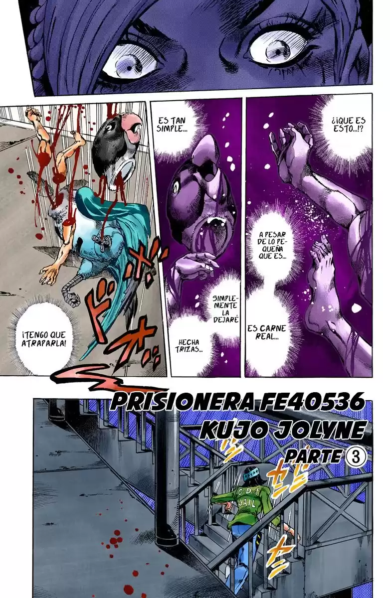 JoJo's Bizarre Adventure Parte 6: Stone Ocean Full Color Capitulo 6: Prisionera FE40536 parte 3 página 1