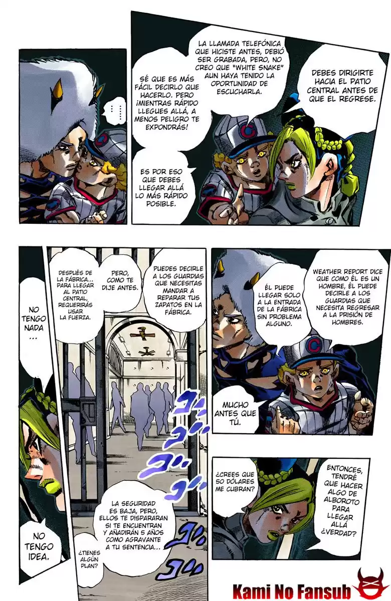 JoJo's Bizarre Adventure Parte 6: Stone Ocean Full Color Capitulo 41: Operación: Savage Garden parte 2 página 8