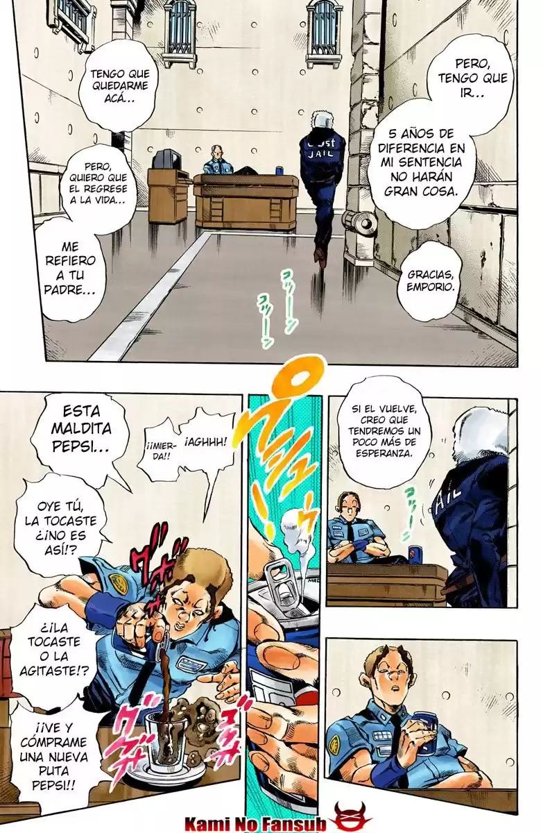 JoJo's Bizarre Adventure Parte 6: Stone Ocean Full Color Capitulo 41: Operación: Savage Garden parte 2 página 9