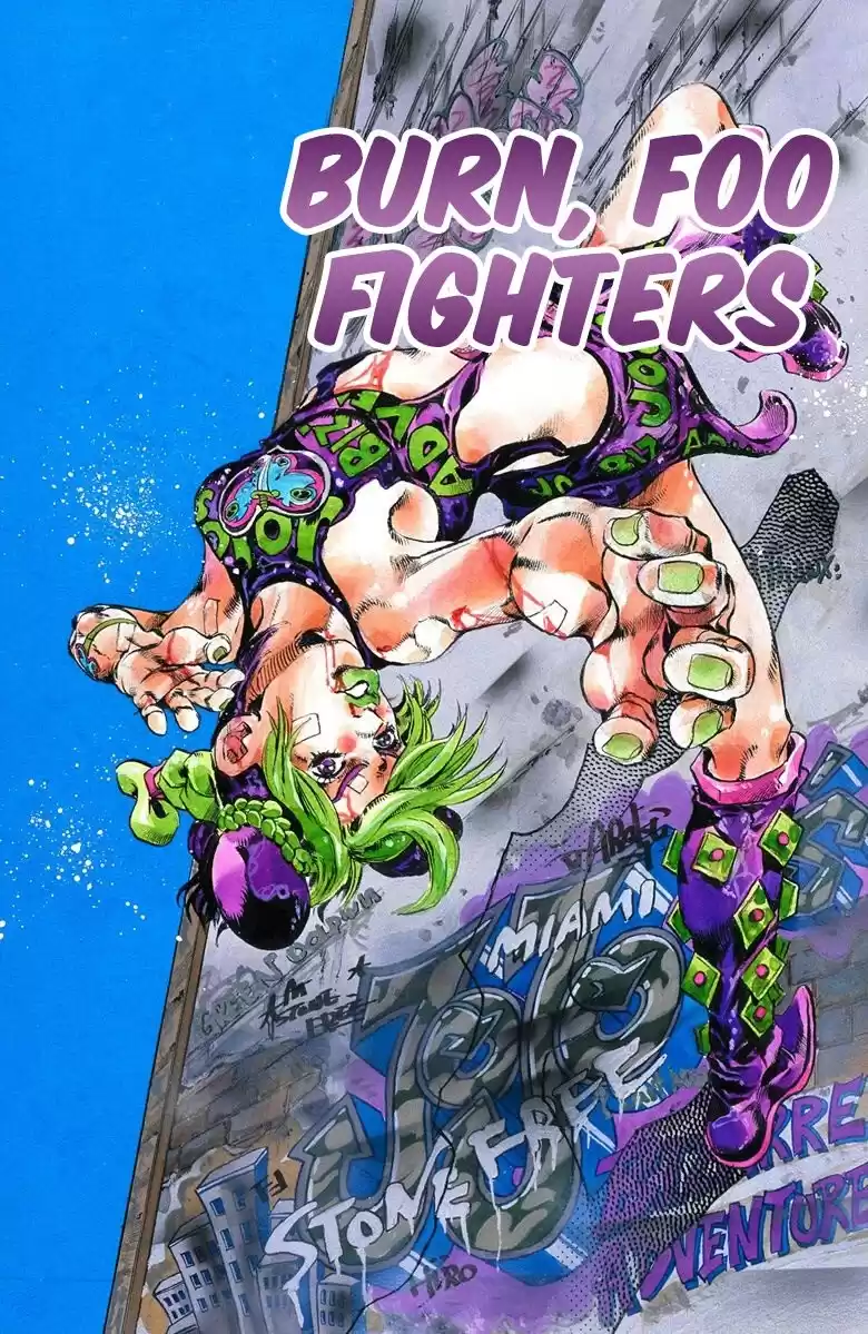 JoJo's Bizarre Adventure Parte 6: Stone Ocean Full Color Capitulo 72: Arde, Foo Fighters página 1