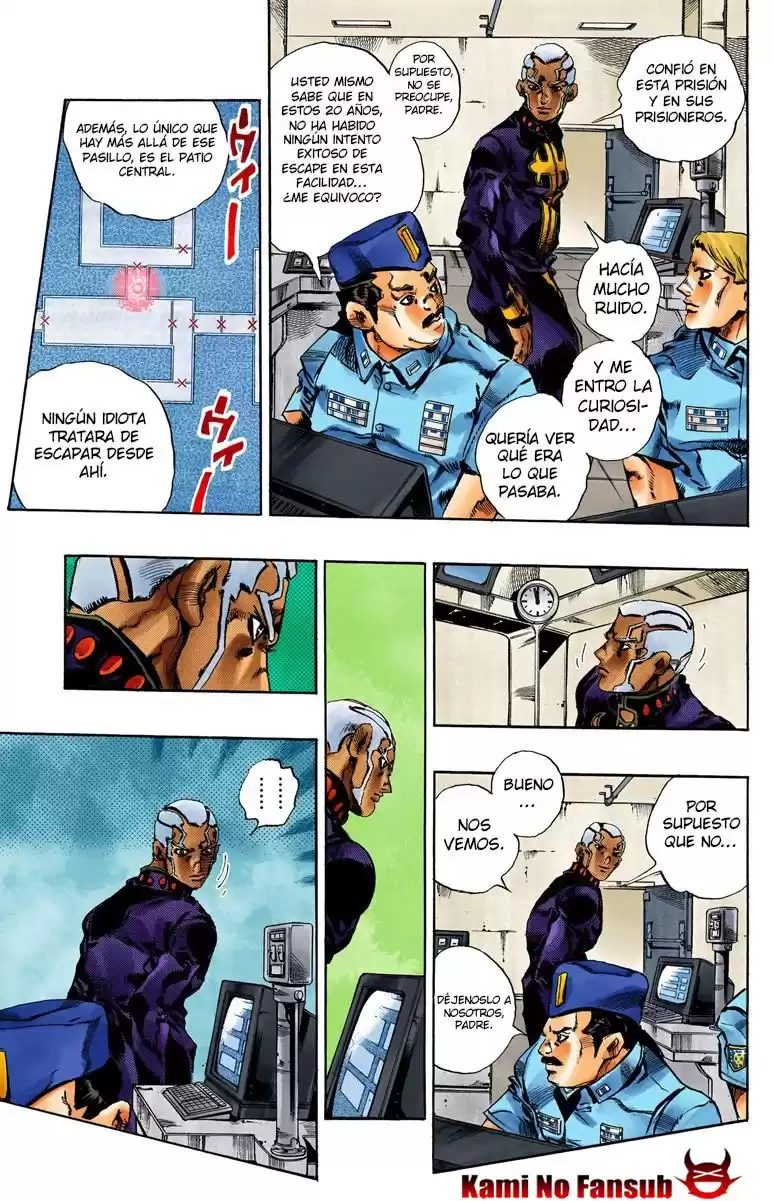 JoJo's Bizarre Adventure Parte 6: Stone Ocean Full Color Capitulo 44: Operación: Savage Garden parte 5 página 5