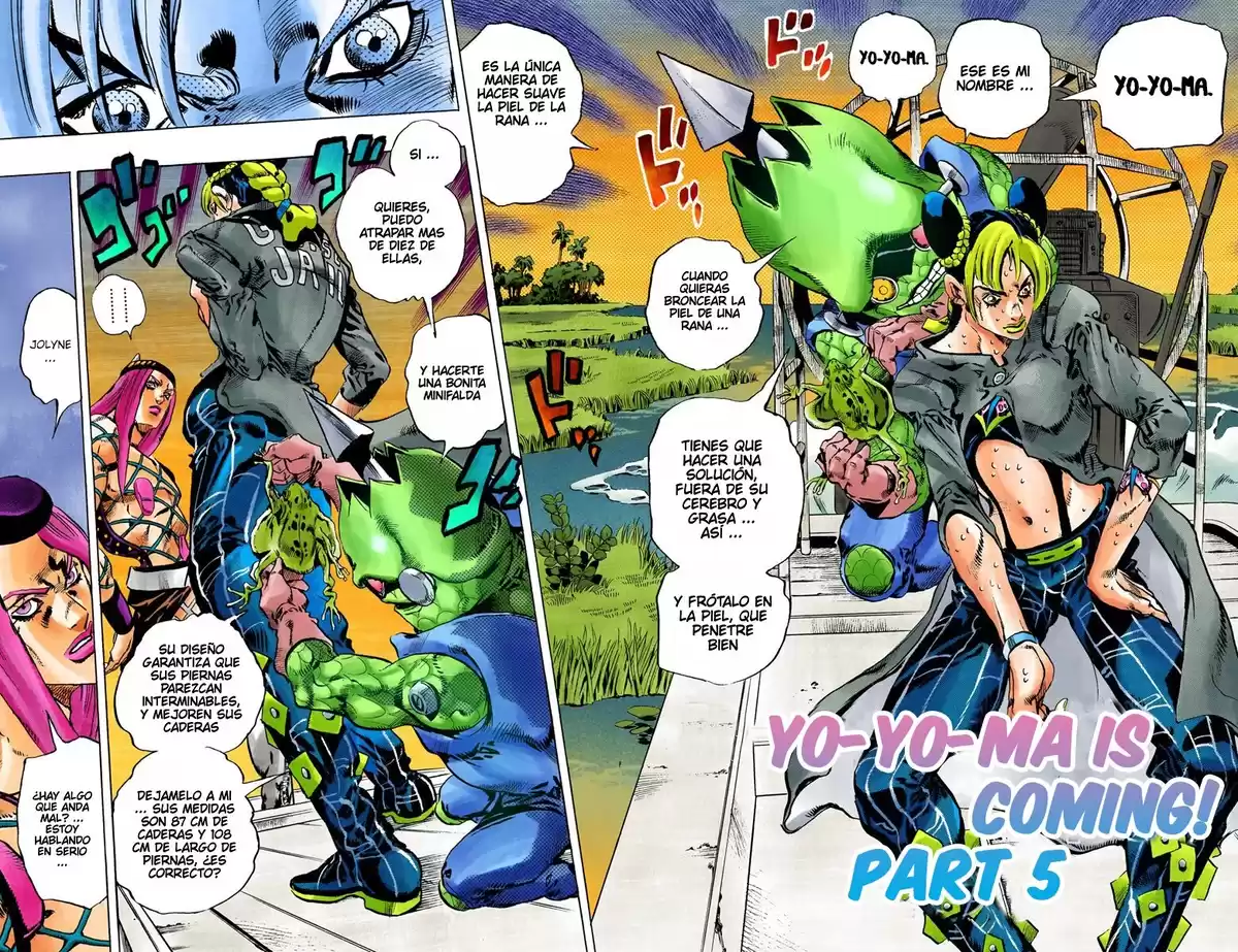 JoJo's Bizarre Adventure Parte 6: Stone Ocean Full Color Capitulo 82: ¡Aquí Viene Yo-Yo Ma! parte 5 página 4