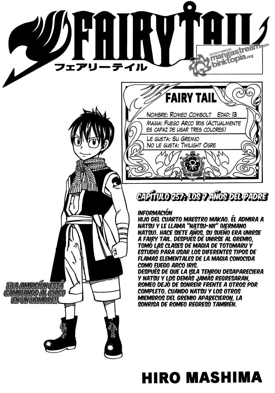 Fairy Tail Capitulo 257 página 1