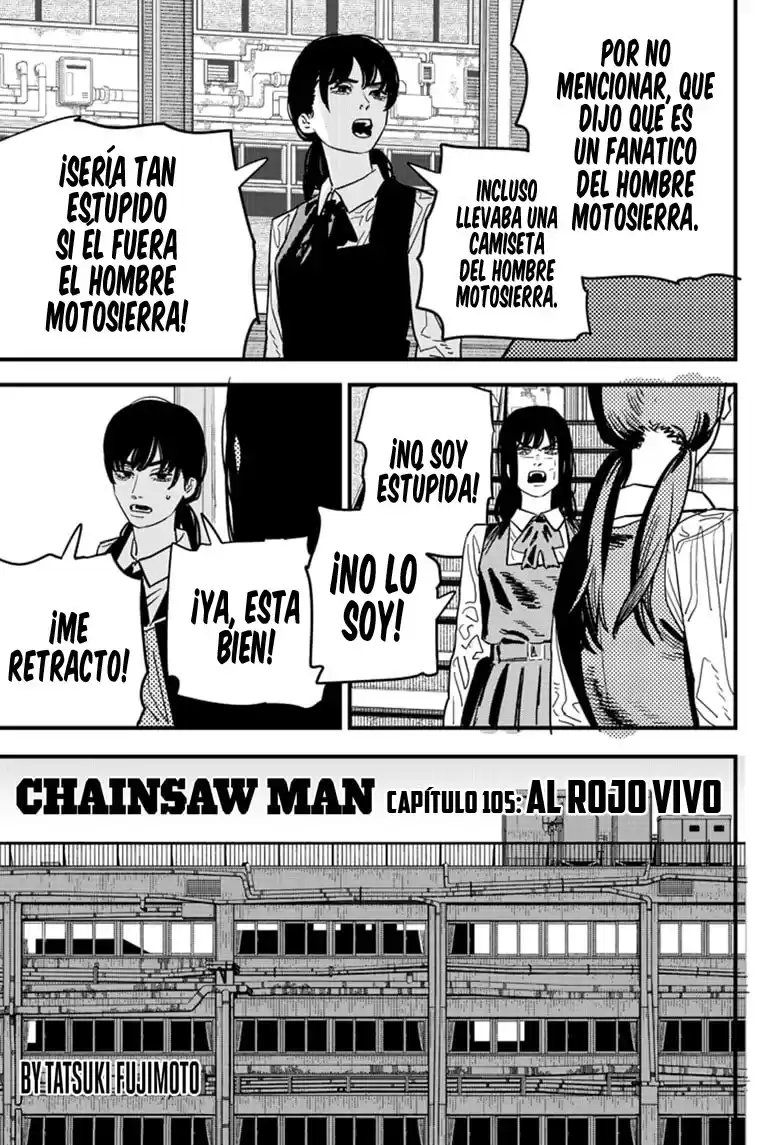 Chainsaw Man Capitulo 105: Al rojo vivo página 3