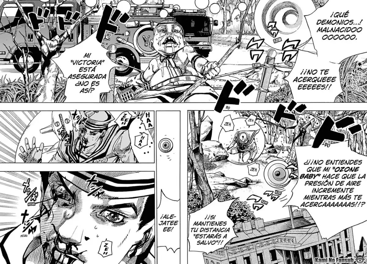 JoJo's Bizarre Adventure Parte 8: JoJolion Capitulo 76: La Presión de Ozone Baby, Parte 4 página 3