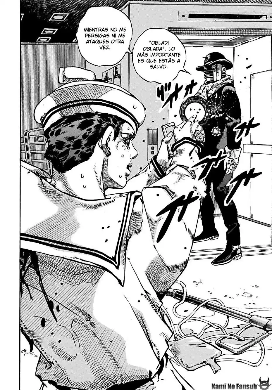 JoJo's Bizarre Adventure Parte 8: JoJolion Capitulo 105: La Seguridad Primero página 13