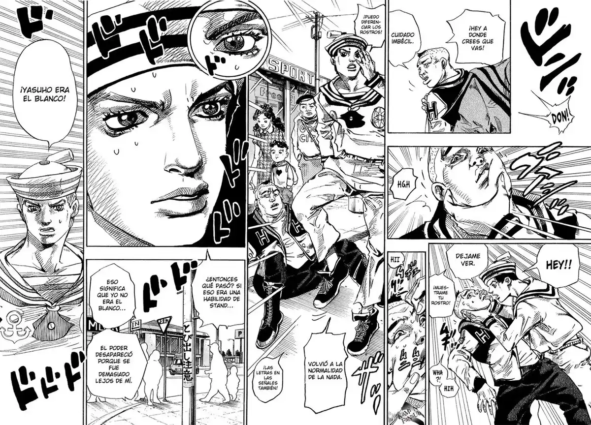 JoJo's Bizarre Adventure Parte 8: JoJolion Capitulo 25: El Engaño De Paper Moon, Parte 3 página 44