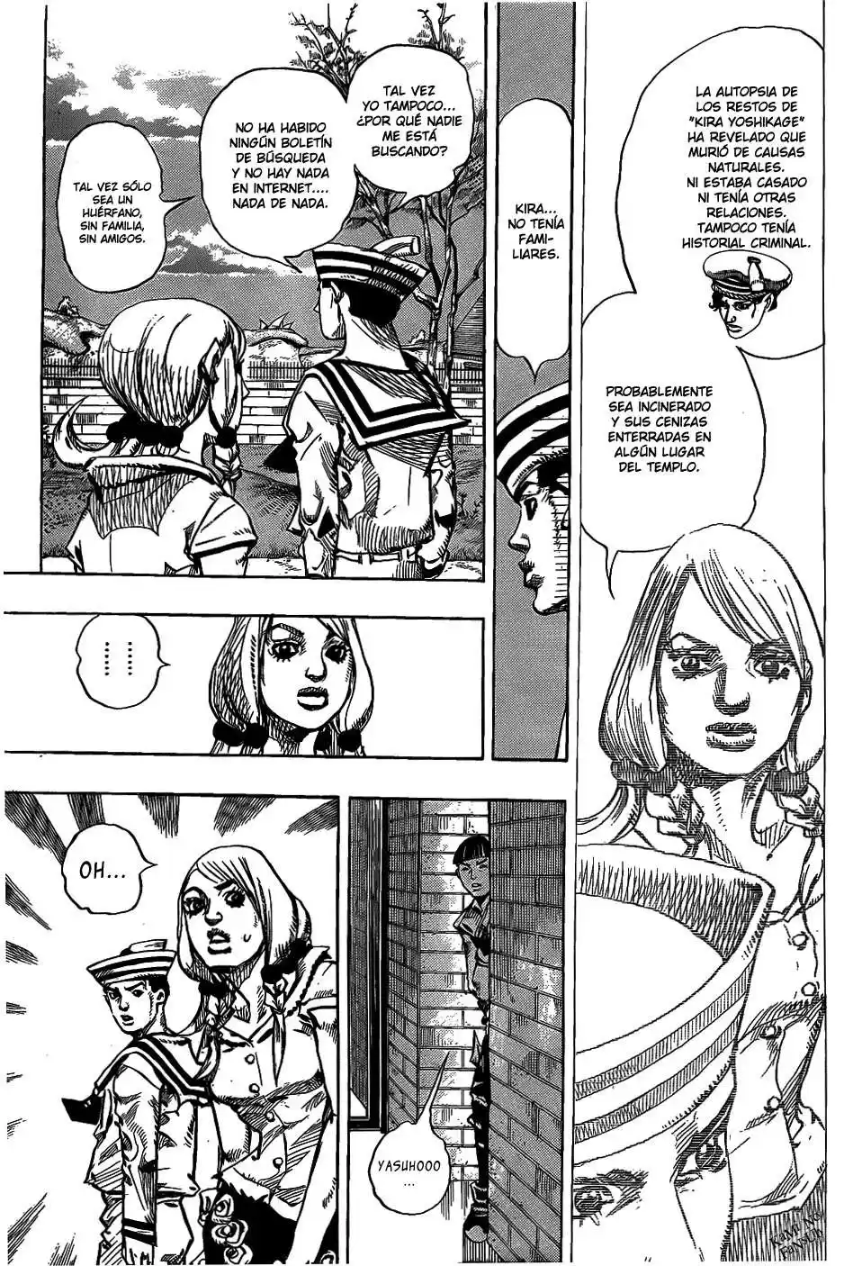 JoJo's Bizarre Adventure Parte 8: JoJolion Capitulo 7: Josuke, Ve con la Familia Higashikata página 12