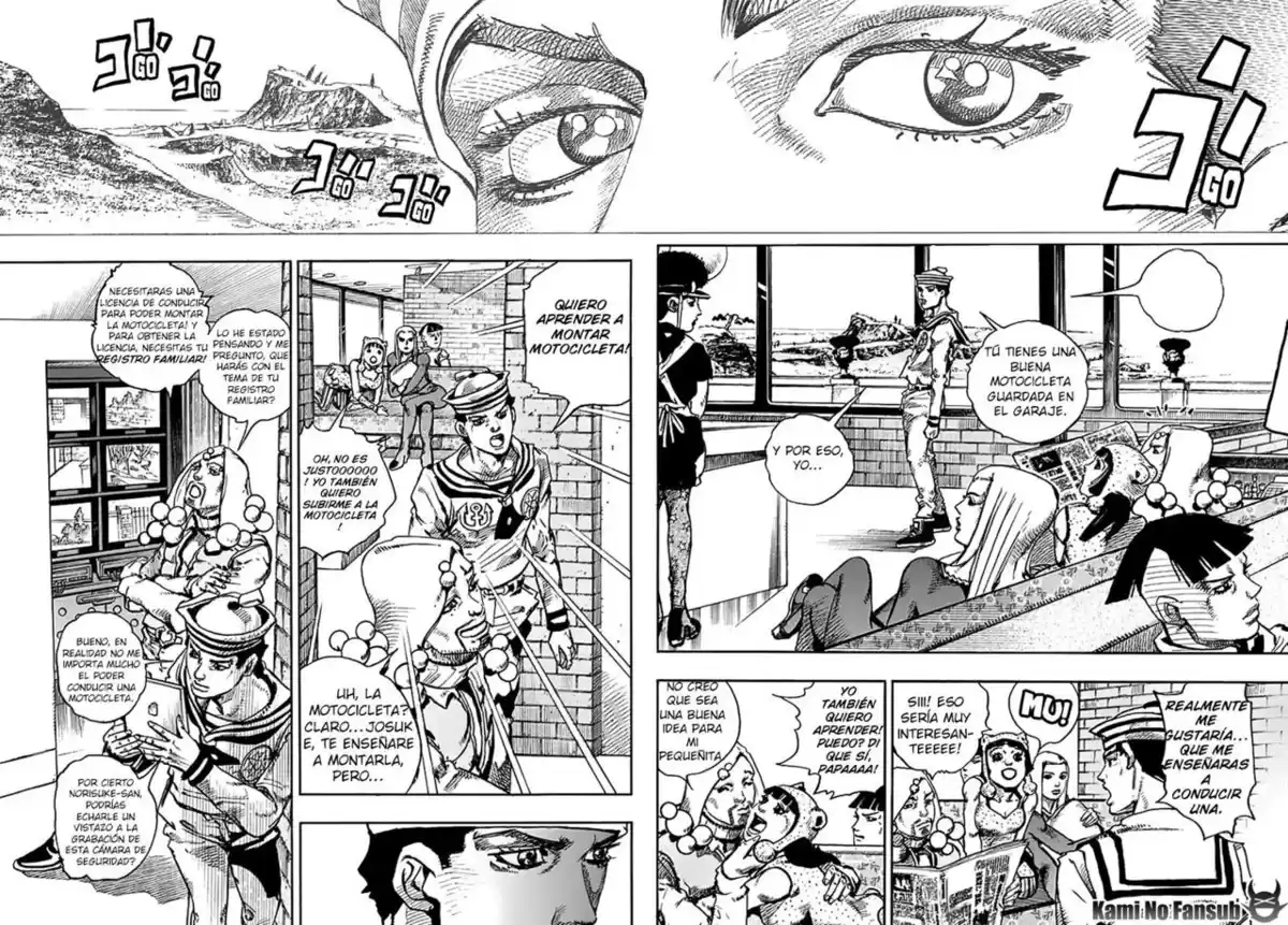 JoJo's Bizarre Adventure Parte 8: JoJolion Capitulo 59: La Laguna Azul de Dolomite, Parte 1 página 4