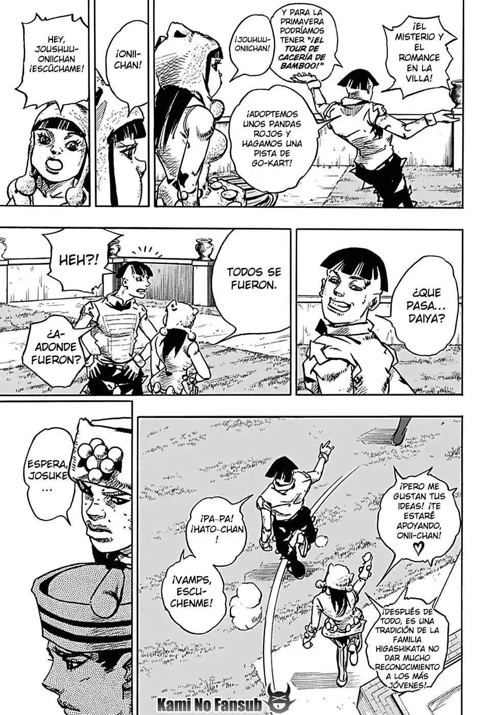 JoJo's Bizarre Adventure Parte 8: JoJolion Capitulo 77: Diríjanse al Hospital Universitario T.G. página 13