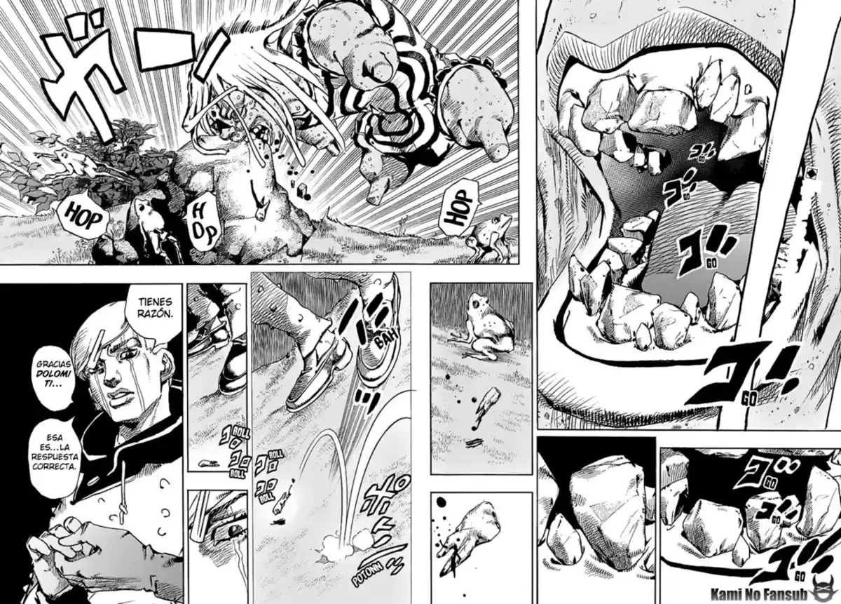 JoJo's Bizarre Adventure Parte 8: JoJolion Capitulo 61: La Laguna Azul de Dolomite, Parte 3 página 3