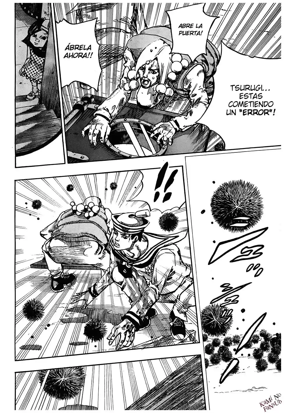 JoJo's Bizarre Adventure Parte 8: JoJolion Capitulo 29: Norisuke Higashikata, Tsurugi Higashikata y Yotsuyu Yagiyama, Parte 3 página 8