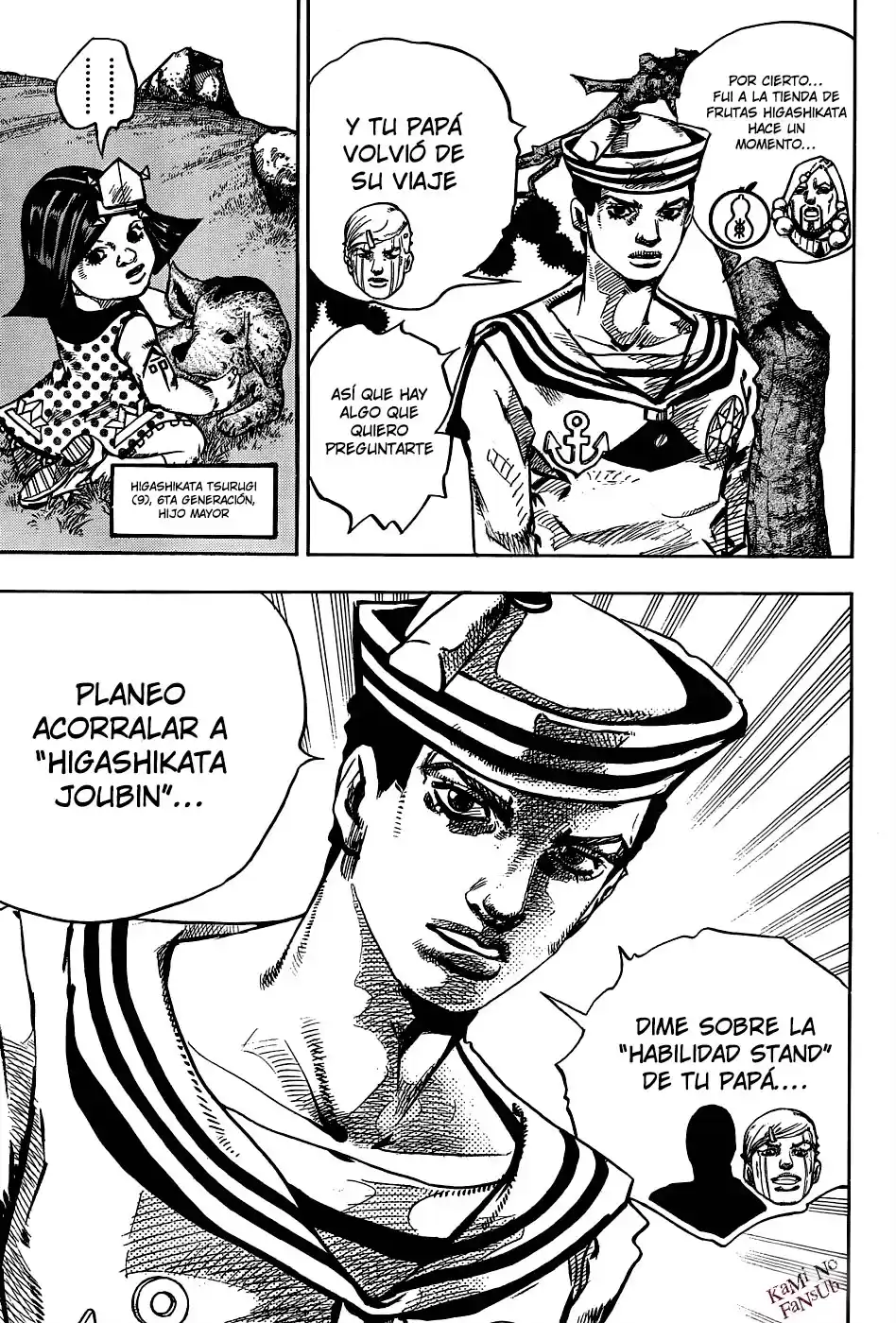 JoJo's Bizarre Adventure Parte 8: JoJolion Capitulo 34: Todos los Días son Vacaciones de Verano, Parte 1 página 14