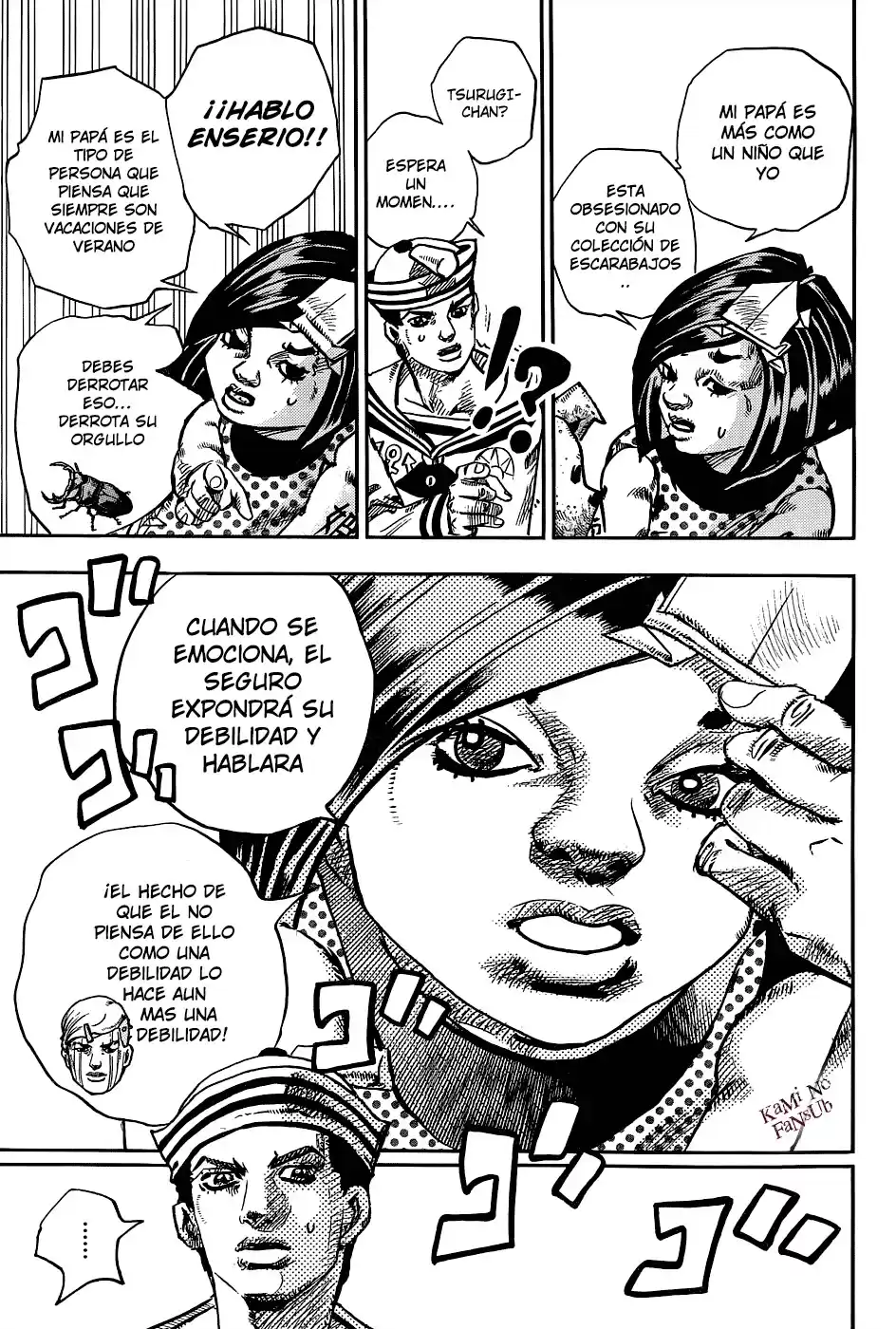 JoJo's Bizarre Adventure Parte 8: JoJolion Capitulo 34: Todos los Días son Vacaciones de Verano, Parte 1 página 24