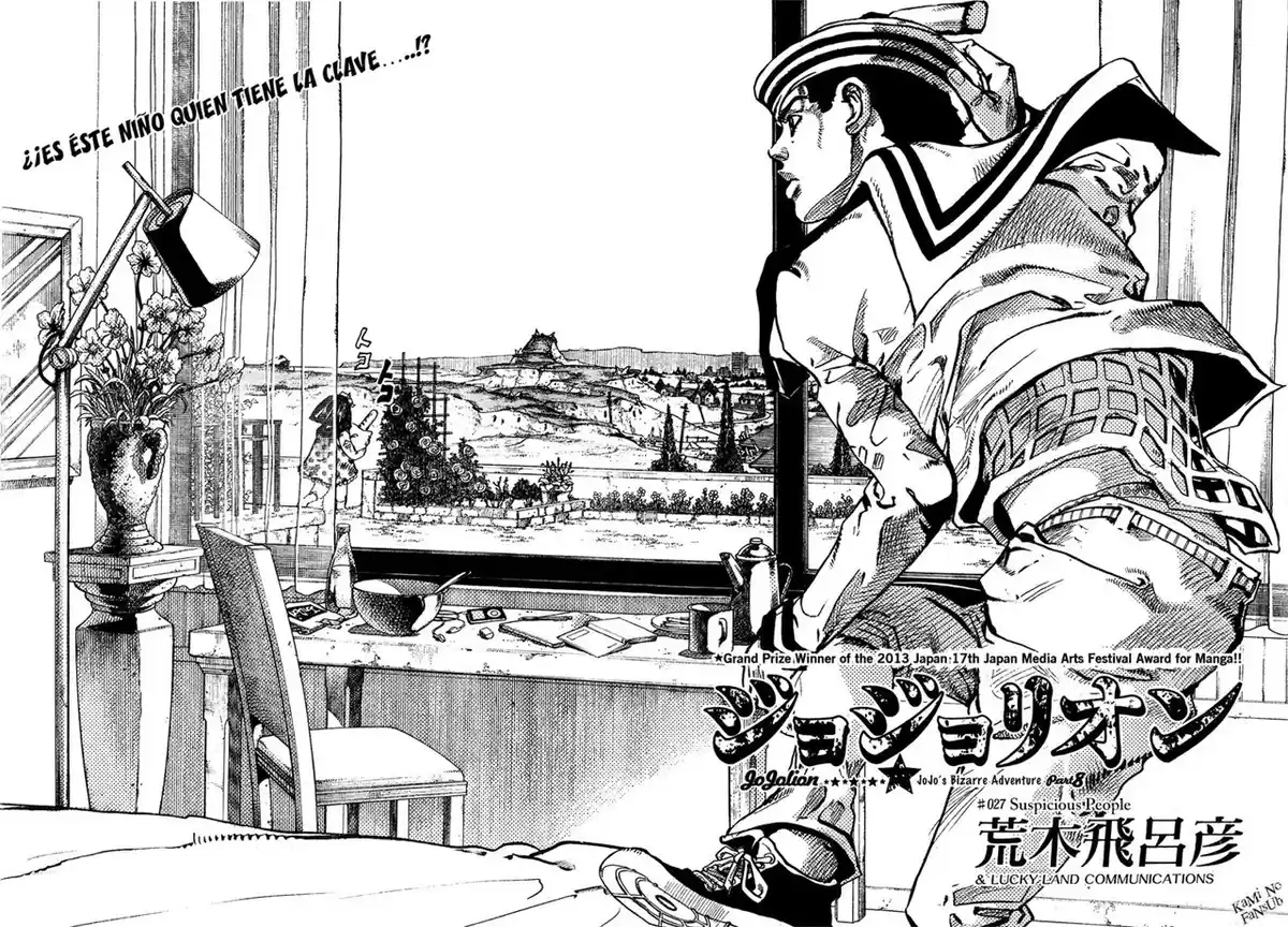 JoJo's Bizarre Adventure Parte 8: JoJolion Capitulo 27: Norisuke Higashikata, Tsurugi Higashikata y Yotsuyu Yagiyama, Parte 1 página 3