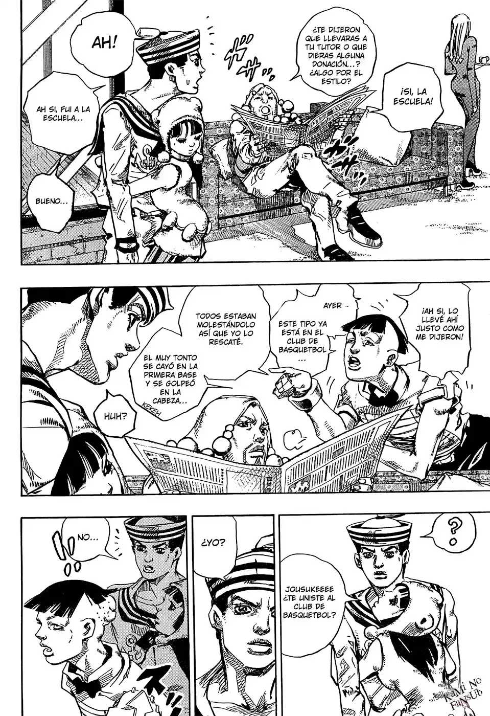 JoJo's Bizarre Adventure Parte 8: JoJolion Capitulo 27: Norisuke Higashikata, Tsurugi Higashikata y Yotsuyu Yagiyama, Parte 1 página 8