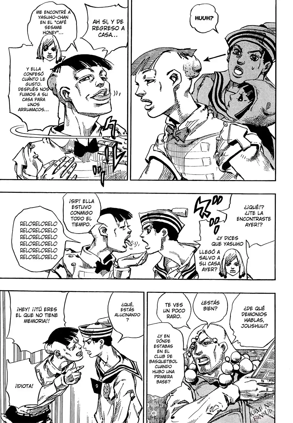 JoJo's Bizarre Adventure Parte 8: JoJolion Capitulo 27: Norisuke Higashikata, Tsurugi Higashikata y Yotsuyu Yagiyama, Parte 1 página 9