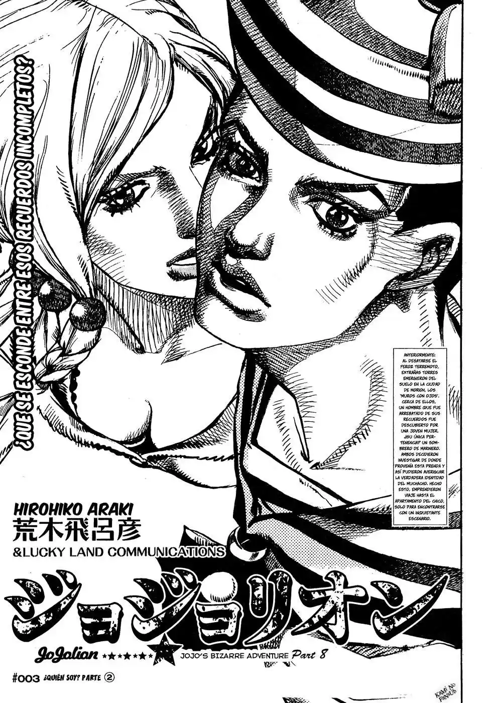 JoJo's Bizarre Adventure Parte 8: JoJolion Capitulo 3: Soft & Wet, Parte 2 página 2