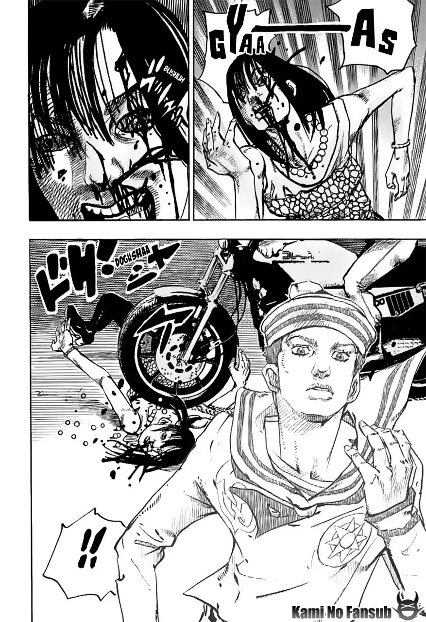 JoJo's Bizarre Adventure Parte 8: JoJolion Capitulo 62: La Laguna Azul de Dolomite, Parte 4 página 12