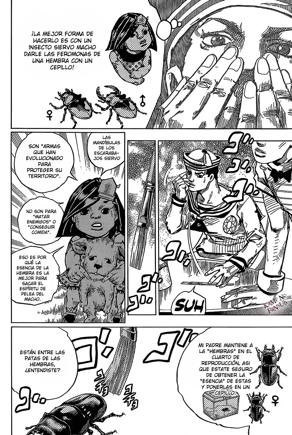 JoJo's Bizarre Adventure Parte 8: JoJolion Capitulo 35: Todos los Días son Vacaciones de Verano, Parte 2 página 14