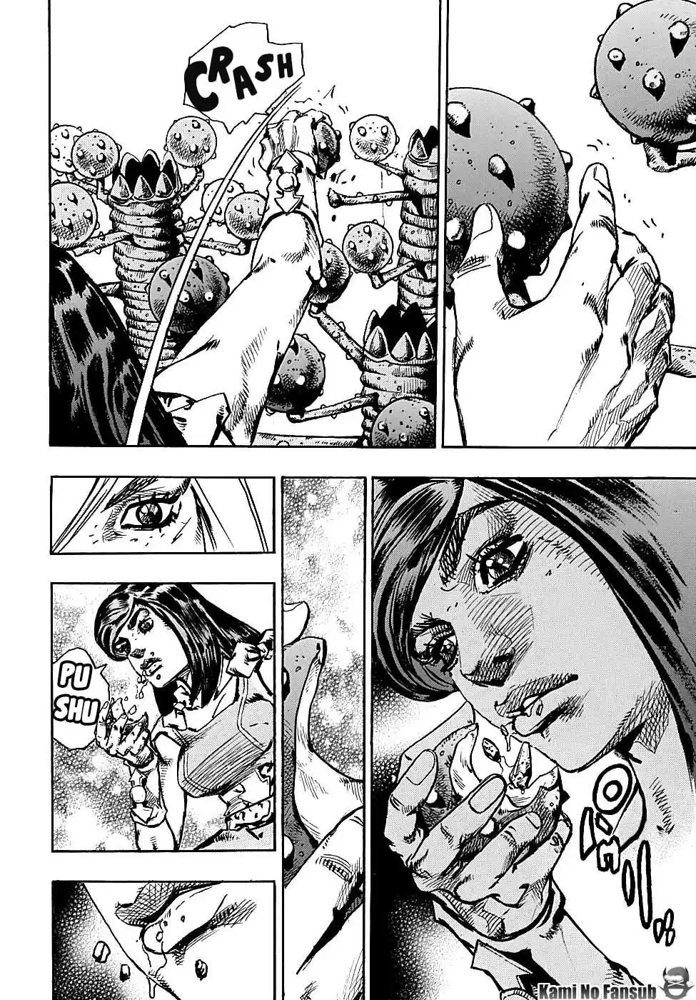 JoJo's Bizarre Adventure Parte 8: JoJolion Capitulo 82: Doctor Wu y Awaking 3 Leaves, Parte 4 página 7